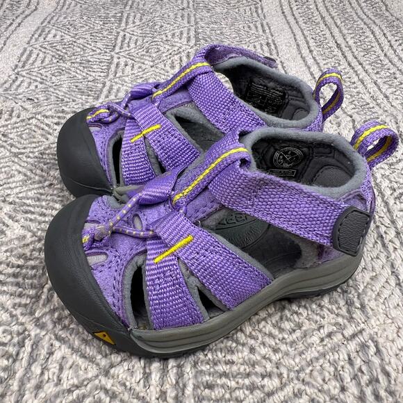 KEEN Newport H2 Purple Gray Sandals, Size 4 Toddler, Closed Toe Water Shoes - Picture 4 of 14